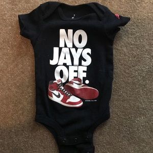 Nike baby onesie- ft. JORDAN RETRO 1’s
